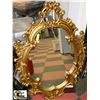 Image 1 : LARGE CARVED GOLD FRAMED MIRROR