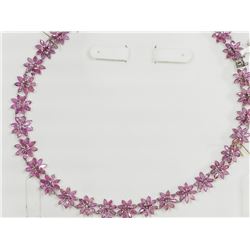 STERLING SILVER RUBY NECKLACE