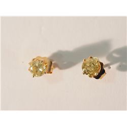 14K GOLD DIAMOND(0.35CT) EARRINGS