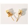 Image 2 : 14K GOLD DIAMOND(0.35CT) EARRINGS