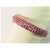 Image 1 : STERLING SILVER RUBY(45.60CT) BANGLE