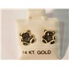 Image 1 : 14K GOLD TEDDY BEAR EARRINGS WITH SCREW BACKINGS