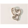 Image 1 : STERLING SILVER DIAMOND(0.10CT) HEART-SHAPED