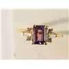 Image 1 : 14K GOLD AMETHYST(1.0CT) & DIAMOND(0.21CT) RING