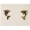 Image 1 : 14K GOLD DOLPHIN EARRINGS