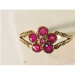 9K GOLD RUBY(0.32CT) RING