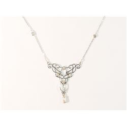 14K GOLD DIAMOND(0.35CT) & (0.26CT) NECKLACE