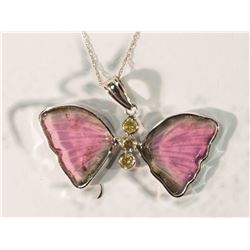 14K GOLD WATERMELON TOURMALINE & YELLOW