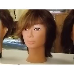 PLASTIC MANNEQUIN HEAD - 10" TALL - HAIR