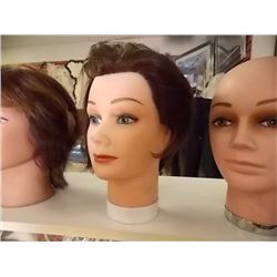 PLASTIC MANNEQUIN HEAD - 10" TALL- HAIR