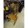 Image 1 : VINTAGE OAK ROCKING CHAIR