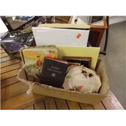 BOX COLLECTABLES - DISHES, BOOKS AND MORE
