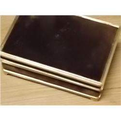 JEWELRY BOX - VELVET TOP - ASSORTED ESTATE JEWELRY INCLUDED INSIDE