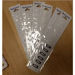 NEW HAIR CLIPS - 6 PACK OF 12 = 72 CLIPS TOTAL - SMALL  - SOLID WHITE & SOLID BLACK - 6 OF EACH ON E