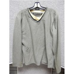 SHIRT MENS - BIG STAR - GRAY AND YELLOW SHIRT - SIZE L
