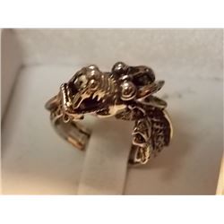RING - NON-FEROUS - DRAGON - WRAPS AROUND FINGER
