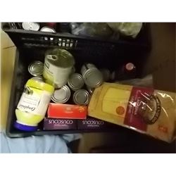 CRATE OF ASSORTED FOOD ITEMS - BRING BOX OR BAG TO TAKE FOOD HOME - CRATE NOT INCLUDED