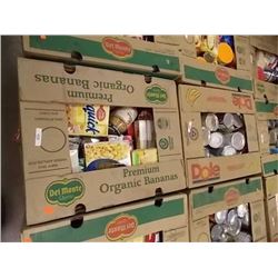 BANANA BOX OF ASSORTED FOODS