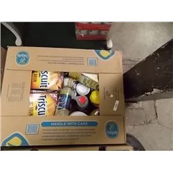 BANANA BOX OF ASSORTED FOODS