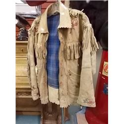 VINTAGE BUCK SKIN LEATHER JACKET