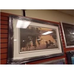 FRAMED LIMITED EDITION PRINT - ECHO BAY - LOON FAMILY - DANIEL SMITH - GALLERY ESTIMATE - $875
