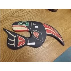 FIRST NATIONS PLAQUE - KILLER WHALE - SIGNED LAURENCE ANDREWS