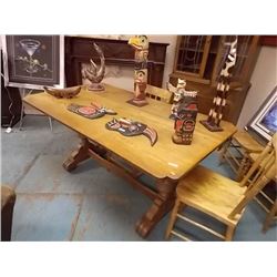 OAK OLD CANADIAN FARM TABLE