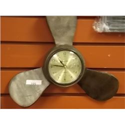 CLOCK - "SHIP'S TIME" - PROPELLER - 12" DIAM