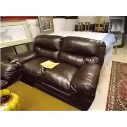 NEW BONDED LEATHER LOVE SEAT