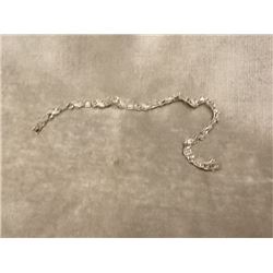 BRACELET - NEW - 3.0CT EMERALD & DIAMOND IN STERLING SILVER SETTING - INCLUDES CERTIFICATE $500