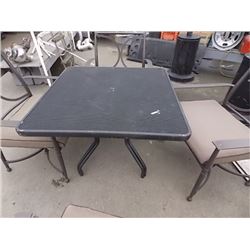 ALUMINUM PATIO TABLE - 36 X 36" TOP