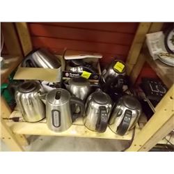 SHELF LOT OF ELECTRIC KETTLES - STR