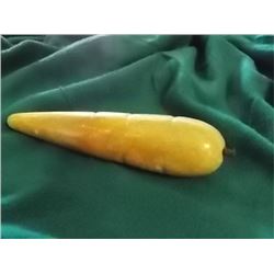 ALABASTER STONE FRUIT - CARROT - WOOD STEM