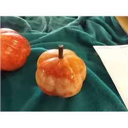 ALABASTER STONE FRUIT - TOMATO - WOOD STEM