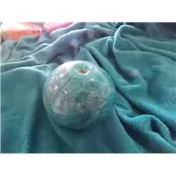 ALABASTER STONE FRUIT - BLUE PLUM - WOOD STEM