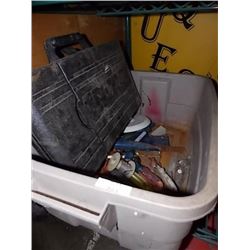 BIN OF HARDWARE & TOOLS