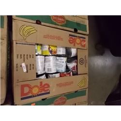 BANANA BOX OF ASSORTED FOODS