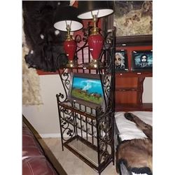 PANTRY SHELF - GLASS & WOOD & METAL