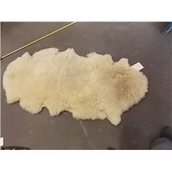 ANIMAL PELT - LAMB SKIN - HAS NO HEAD - RAW UNDERSIDE - 63" NECK TO TAIL - WITH STAMP AND LABELS - F