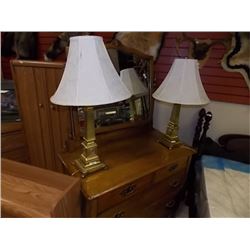 BRASS TABLE LAMPS - 2