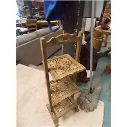 FOLDING INLAID 3 TIER STAND