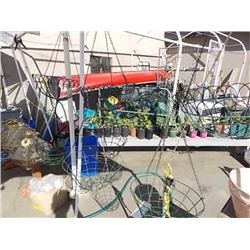 LOT OF METAL PLANT HANGERS- 7 TTL