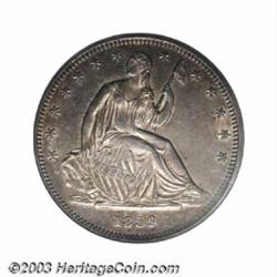1839 50C No Drapery AU58 PCGS.