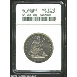 1840 50C Reverse of 1839--Cleaned--ANACS. AU Details, Net XF45.