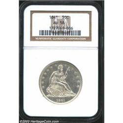 1841 50C AU58 NGC.