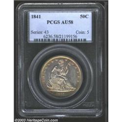1841 50C AU58 PCGS.