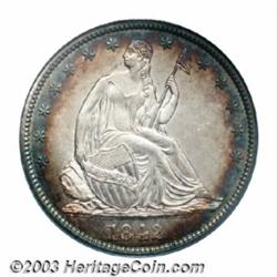 1842 50C Medium Date MS64 PCGS.