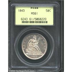 1843 50C MS61 PCGS.