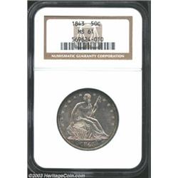 1843 50C MS61 NGC.