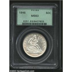 1846 50C Tall Date MS63 PCGS.